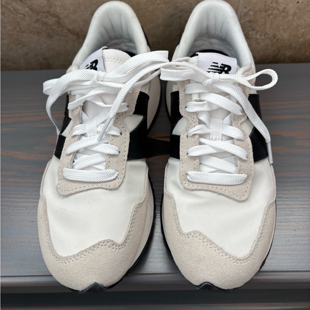 New Balance Women’s Cream and Black Sneakers